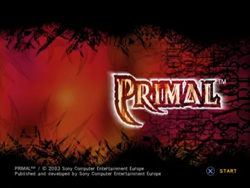 Primal screen shot title